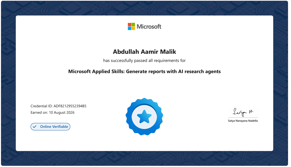Microsoft Applied Skills